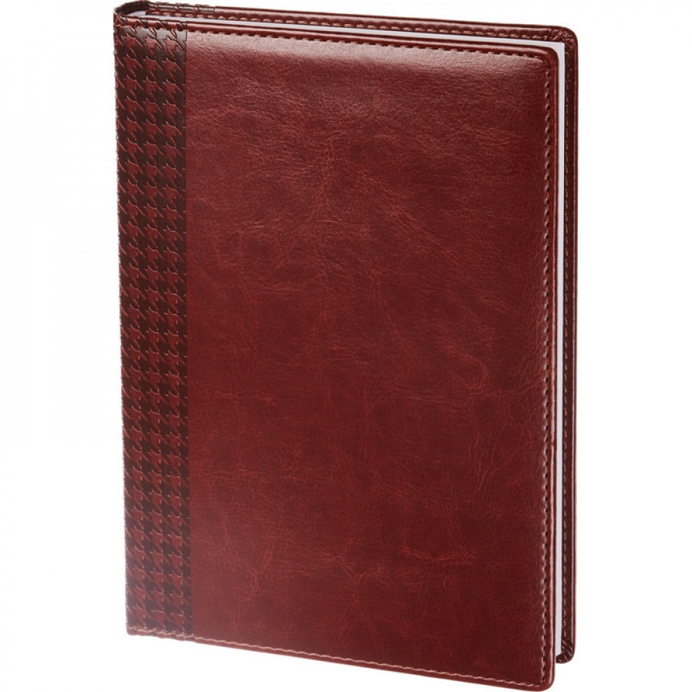 Ежедневник недатированный корич, тв.пер, 140х200, 160л, Lozanna AZ052/brown
