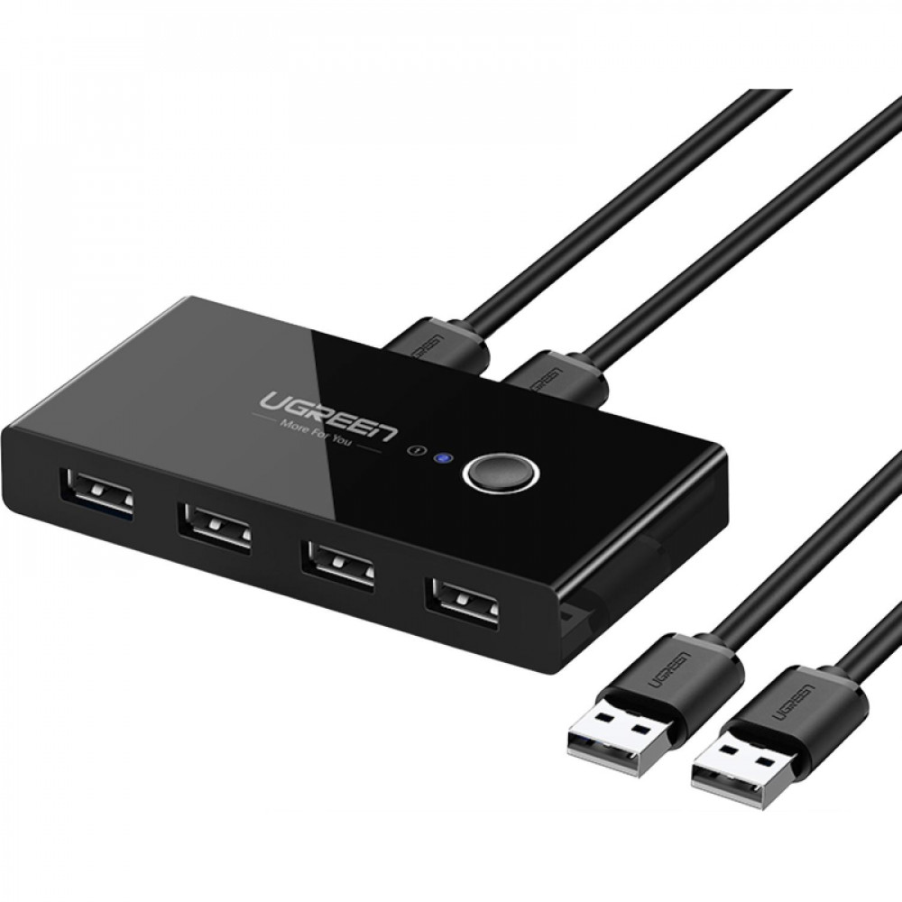 Разветвитель USB Ugreen с переключателем 4 х USB 2.0 (30767)