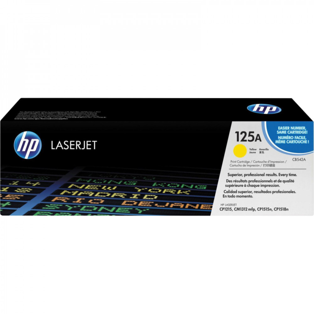 Картридж лазерный HP 125A CB542A жел. для LJ CP1215/1515