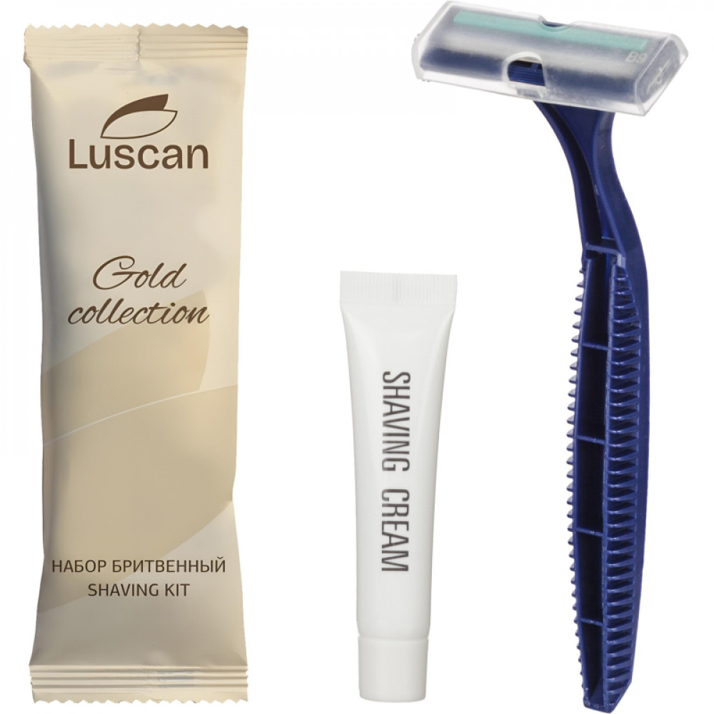 Набор бритвенный Luscan Gold Collection ПЭ, 200шт/наб