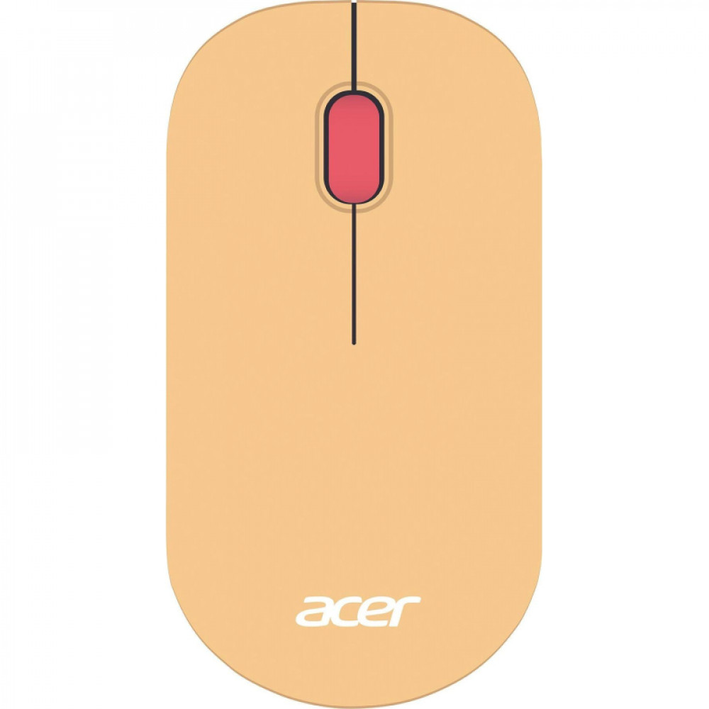 Мышь компьютерная Acer OMR205 оптич./1200dpi/беспроводн/USB/розовый/бежевый