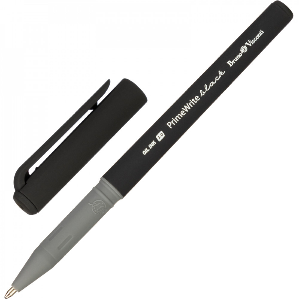 Ручка шариковая неавтомат. PrimeWrite.Basic.Black маслян,1мм,син 20-0295/04