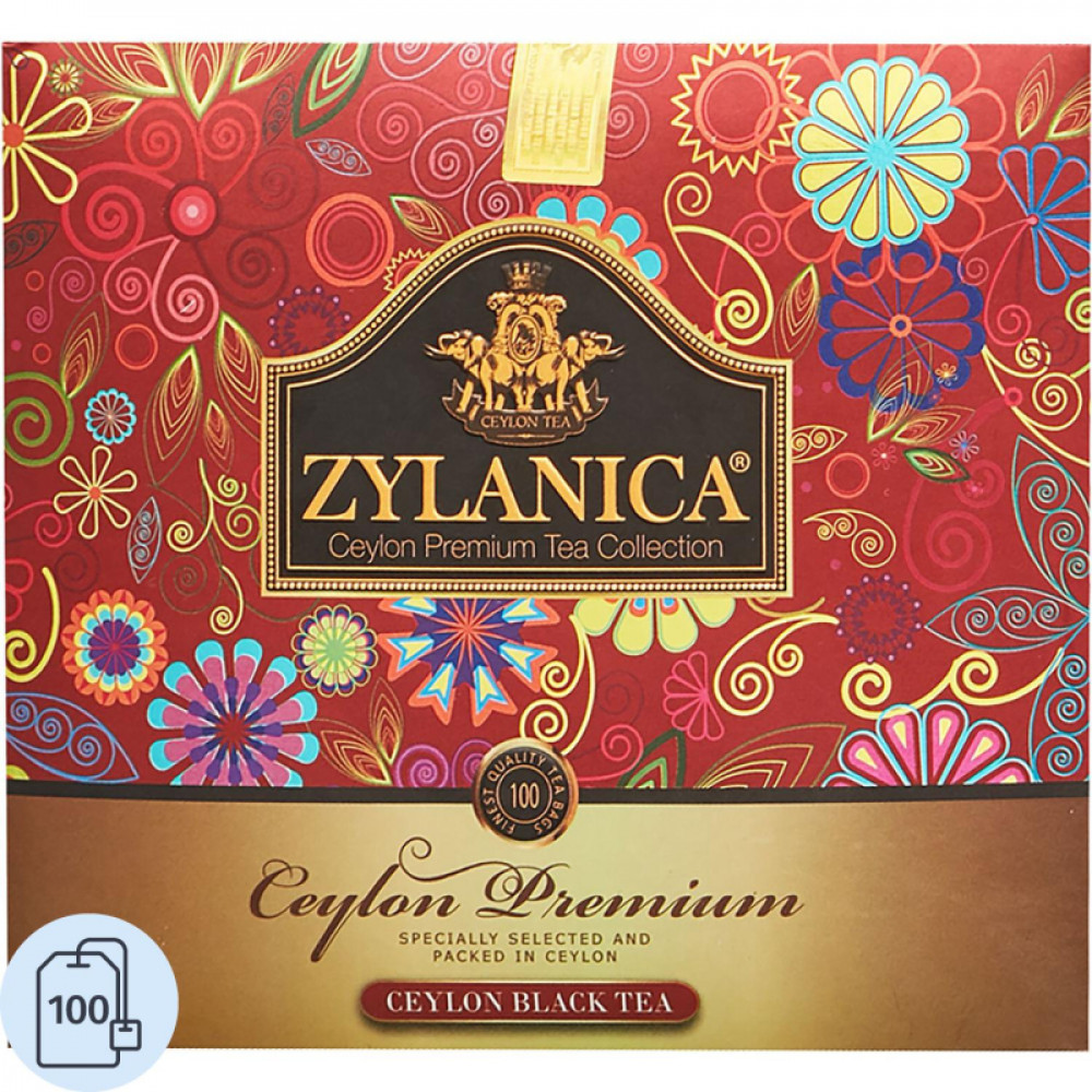 Чай Zylanica Ceylon Premium Collection черн. 100 пакx2гр/уп