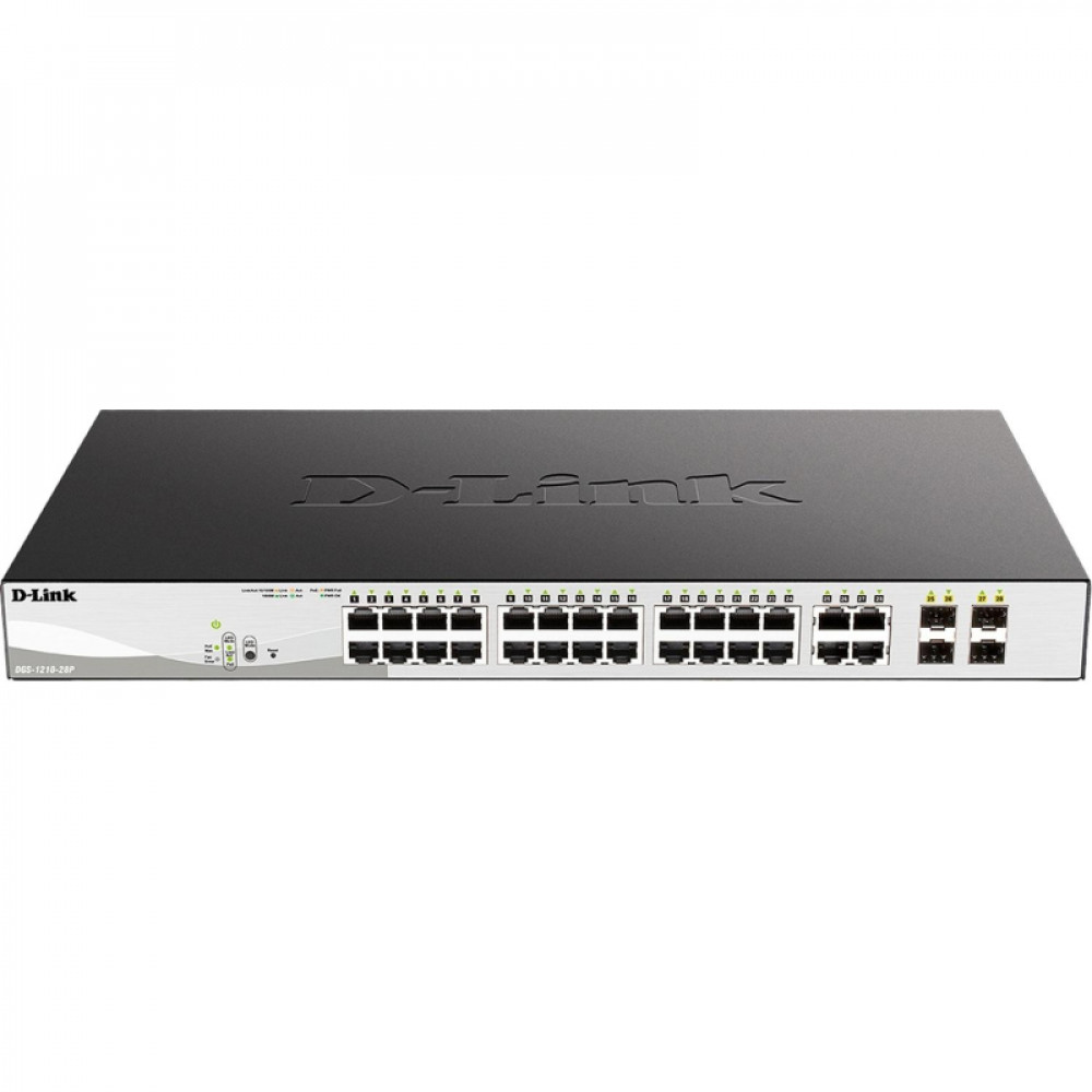 Коммутатор D-Link DGS-1210-28P/F5A PROJ Smart  L2 Switch