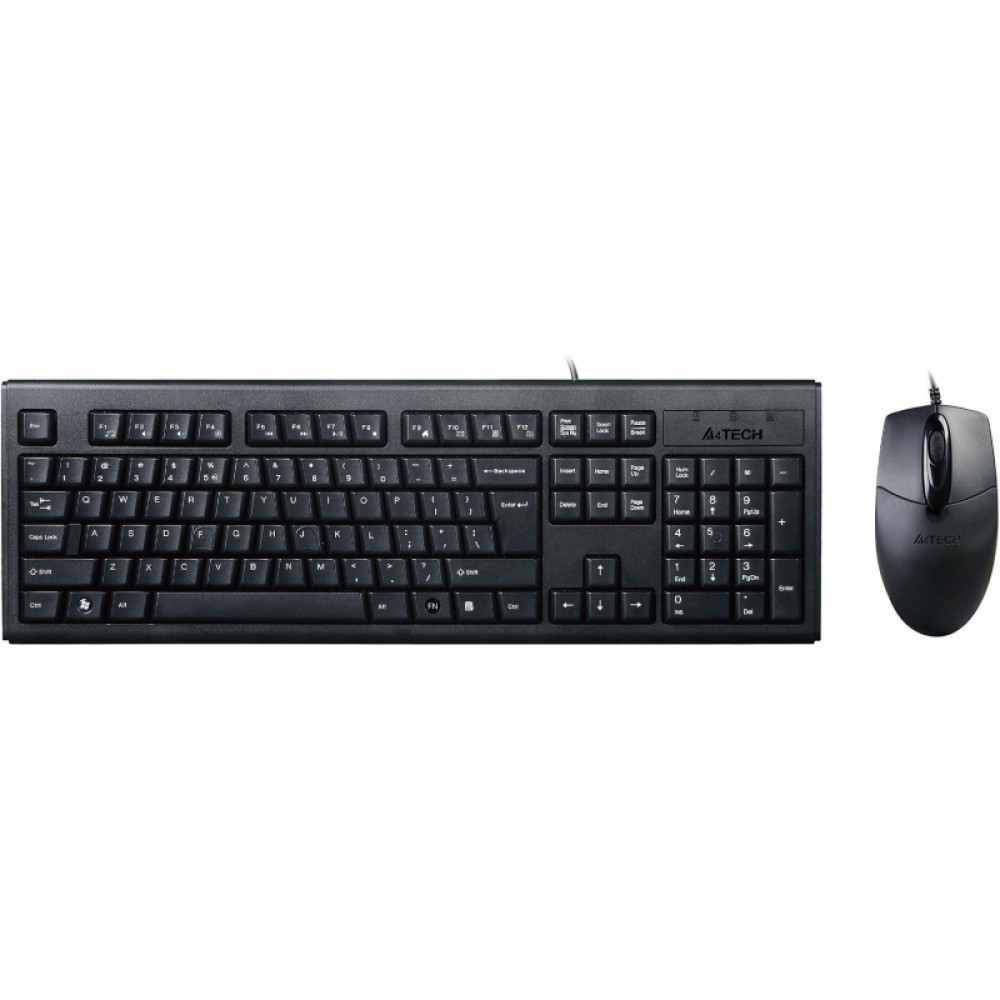 Набор клавиатура+мышь A4Tech KRS-8372 клав:черный мышь:черный USB