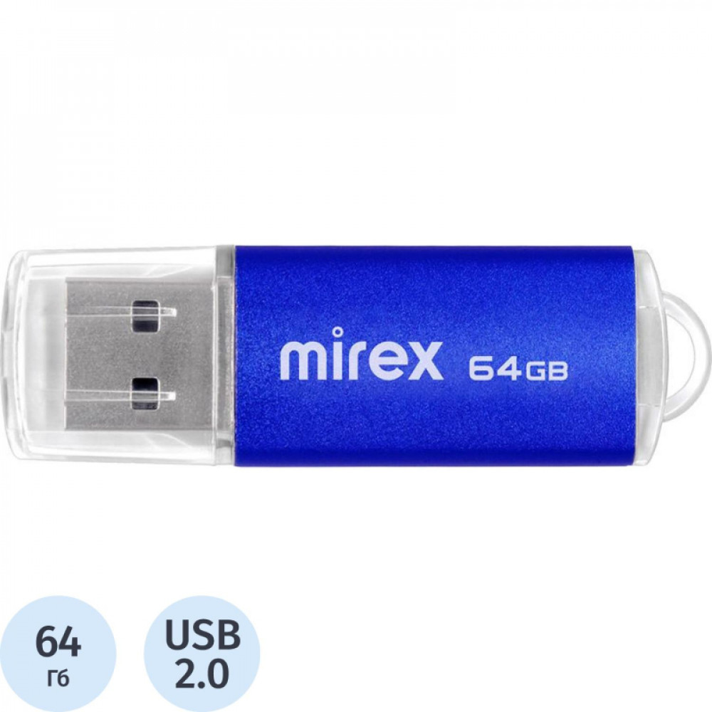 Флеш-память Mirex USB UNIT AQUA 64Gb (13600-FMUAQU64 )