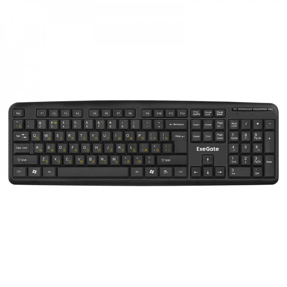 Клавиатура ExeGate LY-331 черный USB Color box