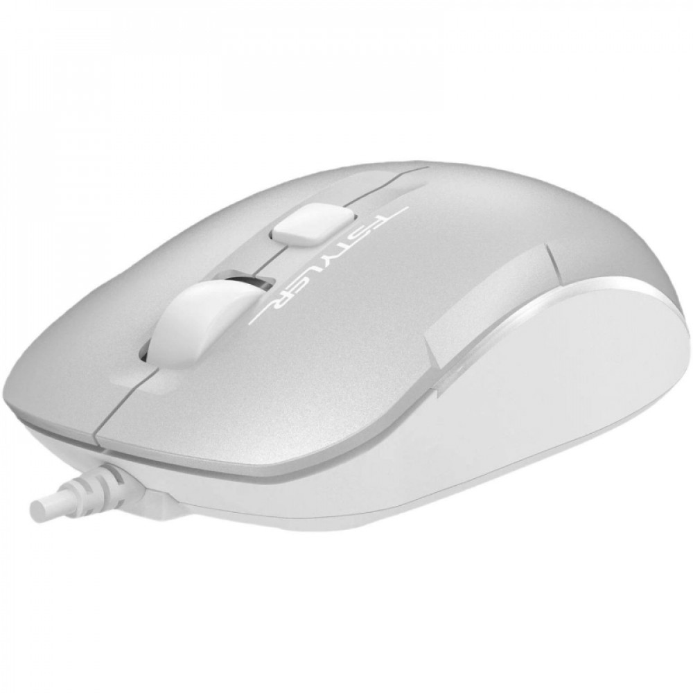 Мышь компьютерная A4Tech Fstyler FM26S серебр/бел 800-1600dpi silent/4but