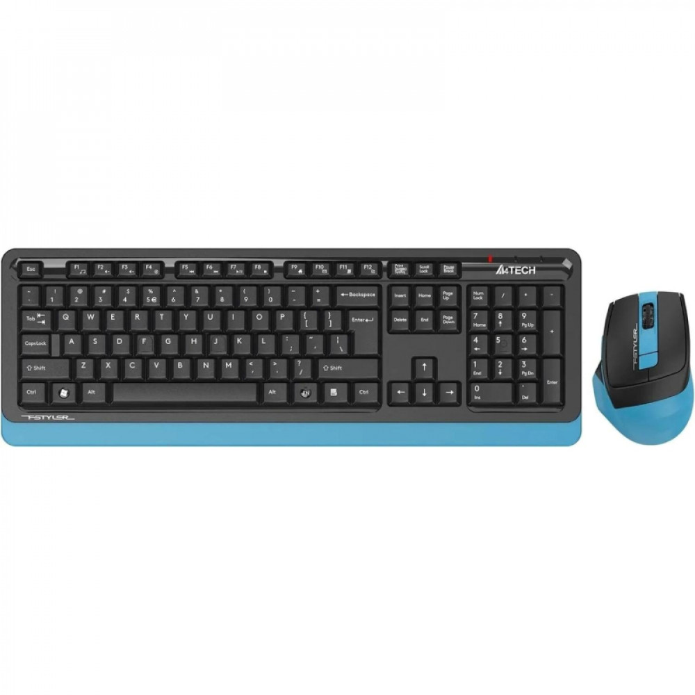 Набор клавиатура+мышь A4Tech Fstyler FG1035 NAVY BLUE USB беспров.чер/син