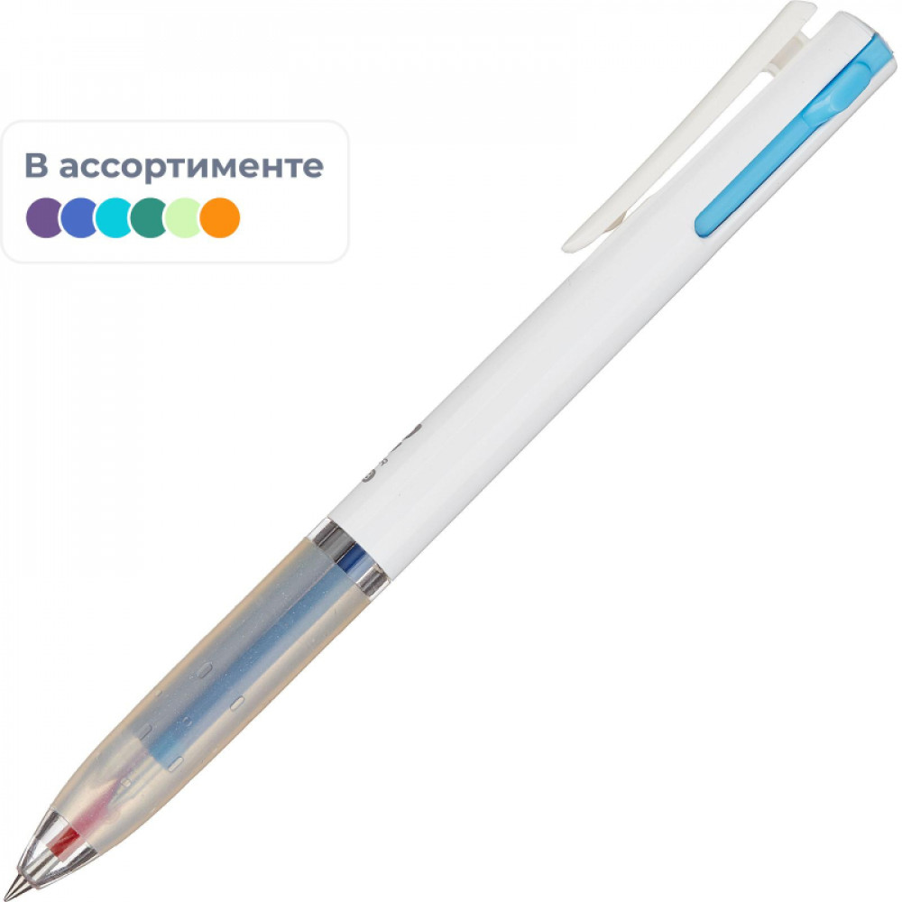 Ручка гелевая автомат. M&amp;amp;G шар0,38 лин0,35мм,3цв в 1,ассорт AGPT4371
