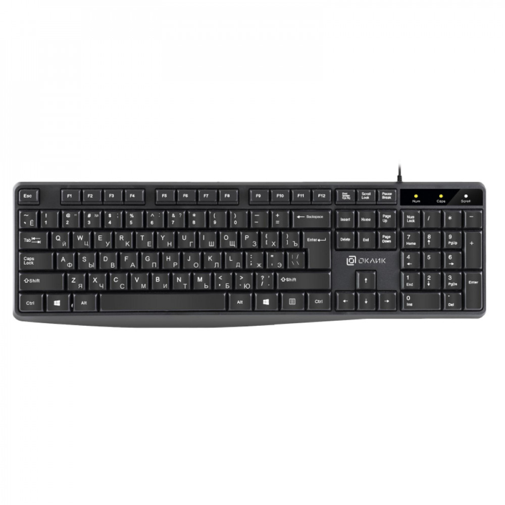 Клавиатура Oklick 145M черный USB (1659983)
