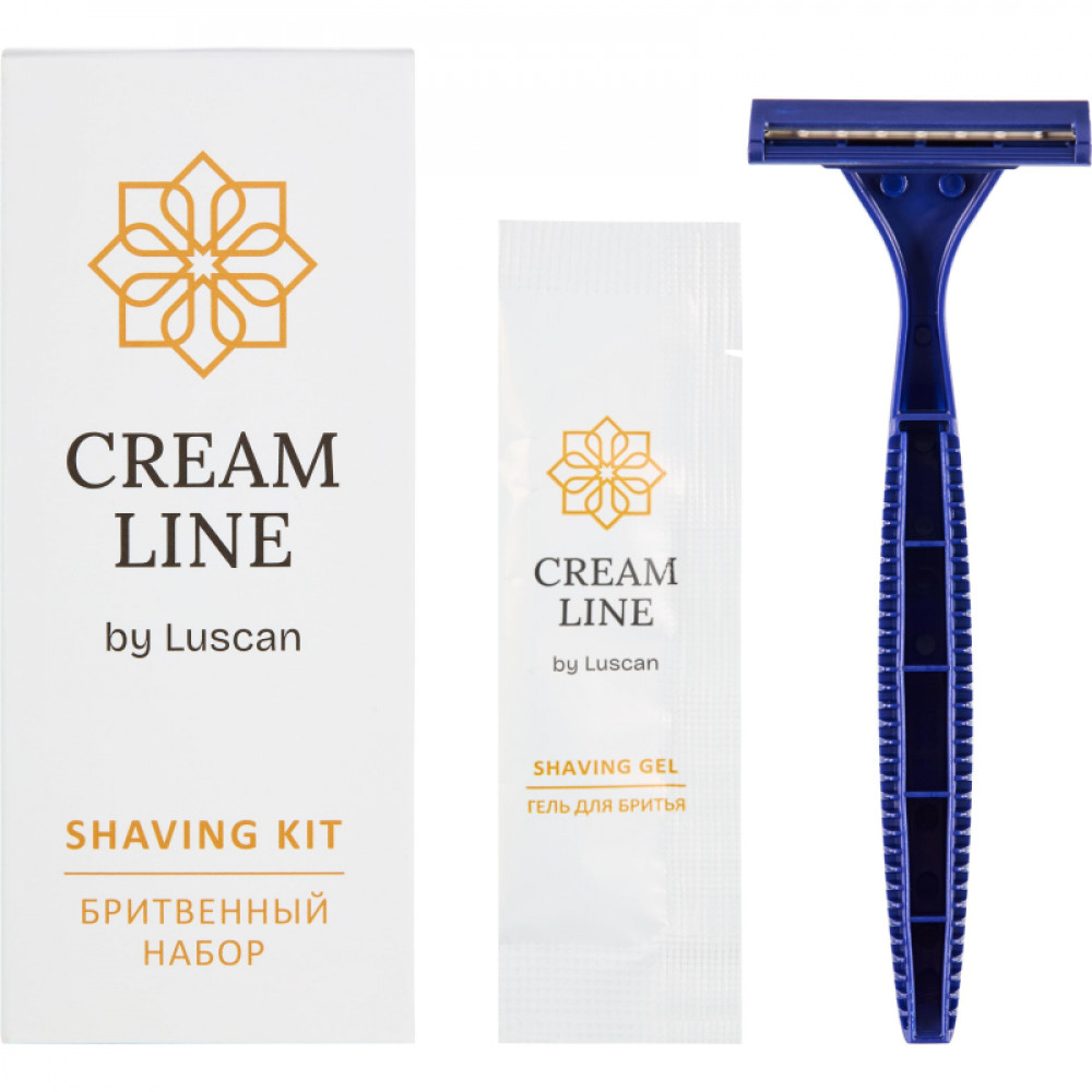 Набор бритвенный Luscan Cream Line картон,200шт