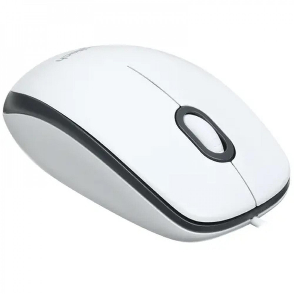 Мышь компьютерная Logitech M100R WHITE 910-005007