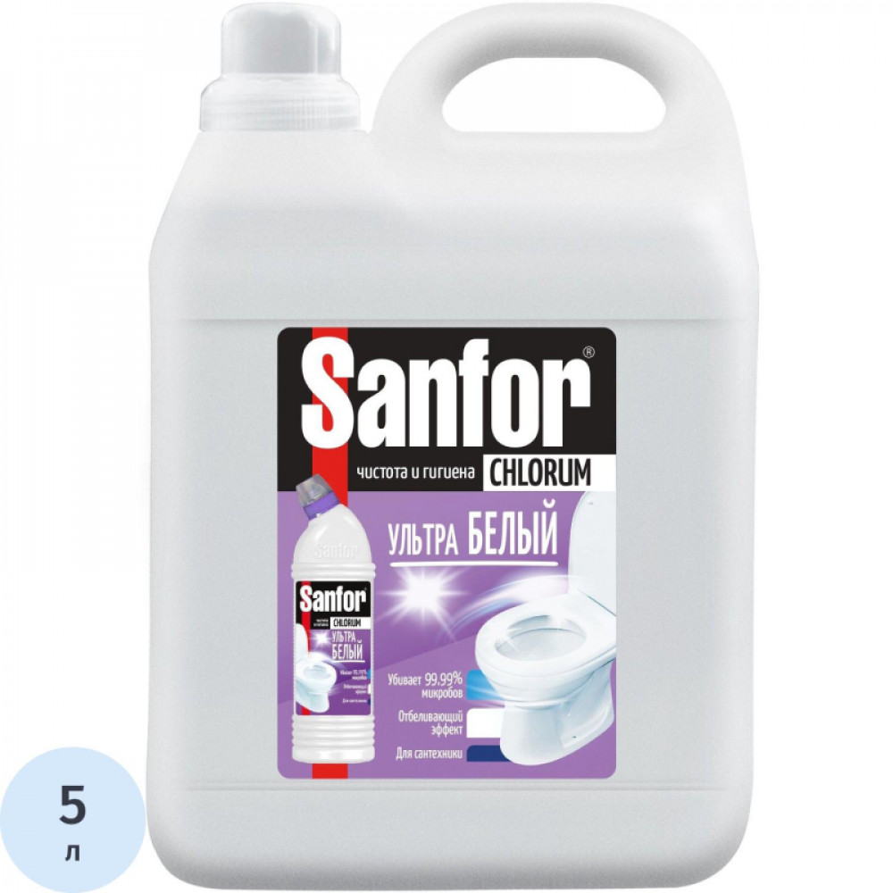 Средство для сантехники SANFOR Chlorum, 5 л