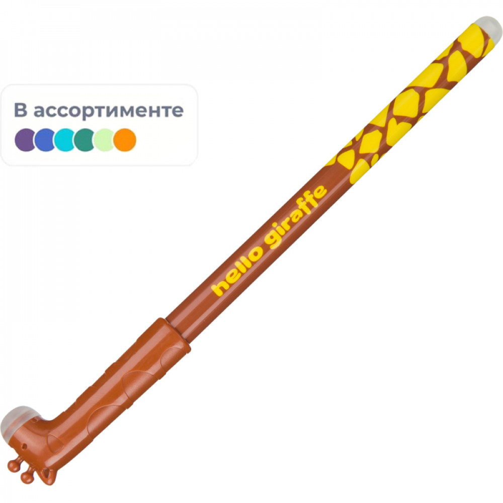 Ручка гелевая M&amp;amp;G со стир.черн., шарик 0,5 мм, синяя, в асс AKPB7372D205P4C