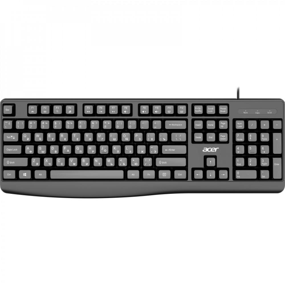 Клавиатура Acer OKW301 черный USB (ZL.KBDCC.01A)