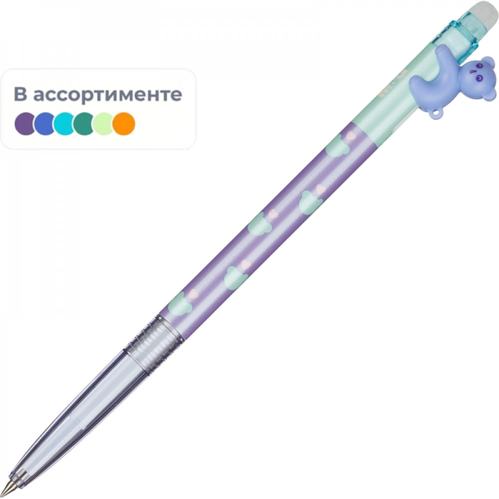 Ручка гелевая автоматическая M&amp;amp;G AdorablePet стир.чер в асс AKPH9572D20496C