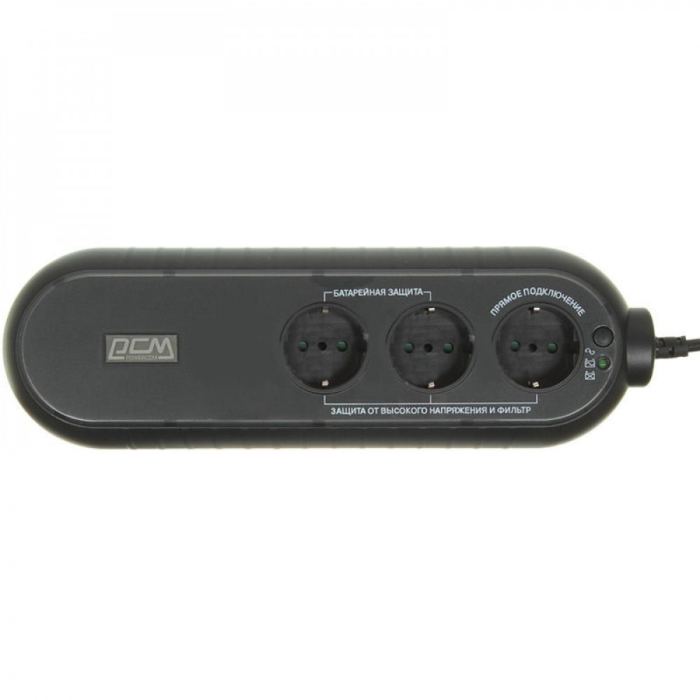 ИБП Powercom WOW 300 165Вт 300ВА черный (WOW-300A-6GG-2440)