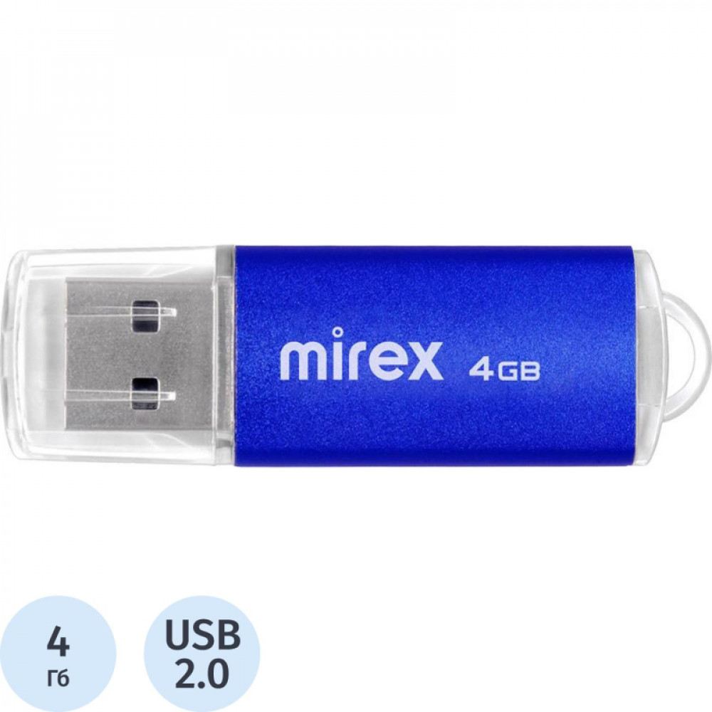 Флеш-память Mirex USB UNIT AQUA 4Gb (13600-FMUAQU04 )