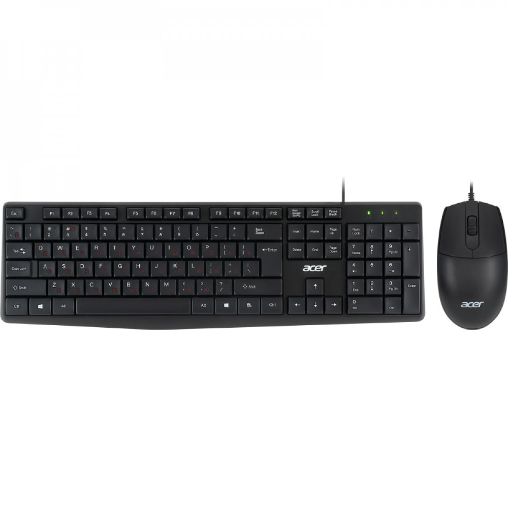 Набор клавиатура+мышь Acer OMW141 кл/мышь:черный USB (ZL.MCEEE.01M)