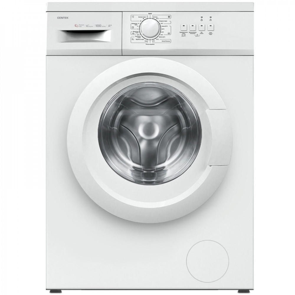 Стиральная машина Centek CT-1901 (белый) 1000 / 6кг / 40см / Пар / A