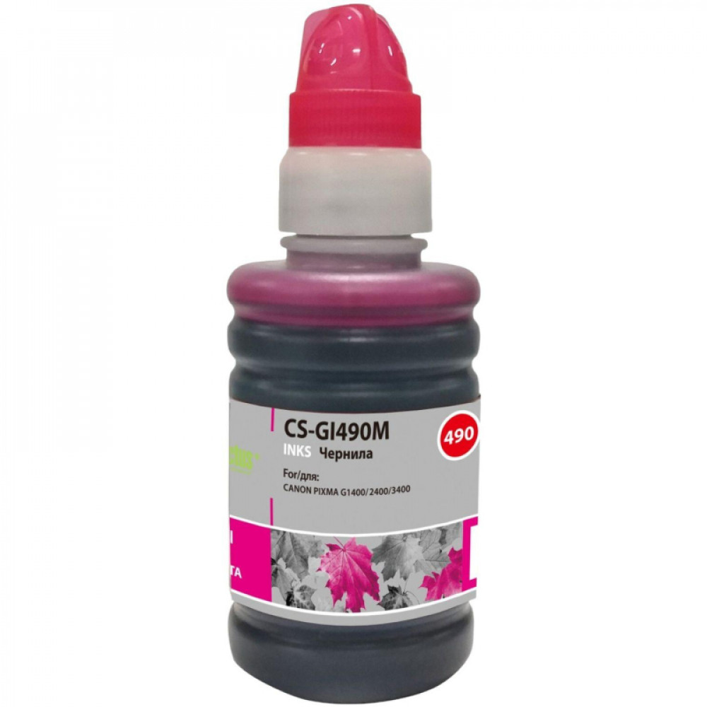Чернила Cactus CS-GI490M GI-490 пур. 100мл для Canon Pixma G1400/G2400
