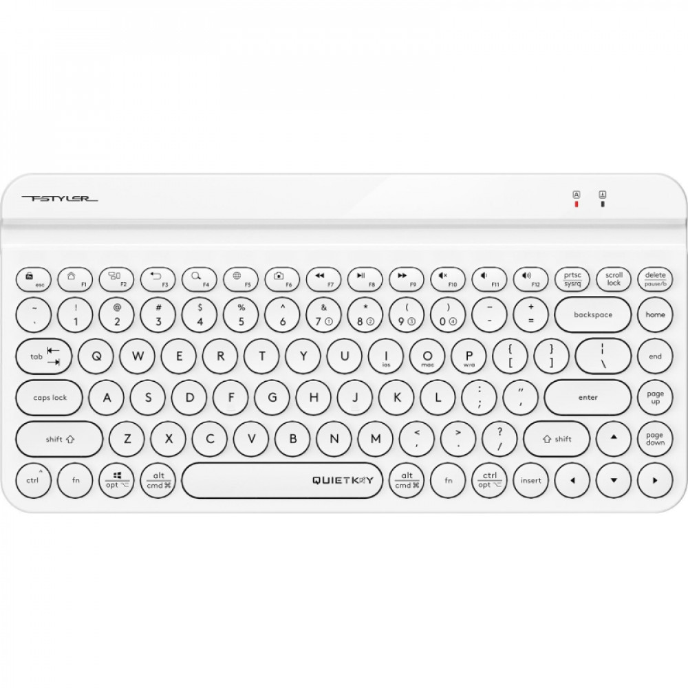 Клавиатура A4Tech Fstyler FBK30 белый USB BT/Radio slim(FBK30 WHITE)