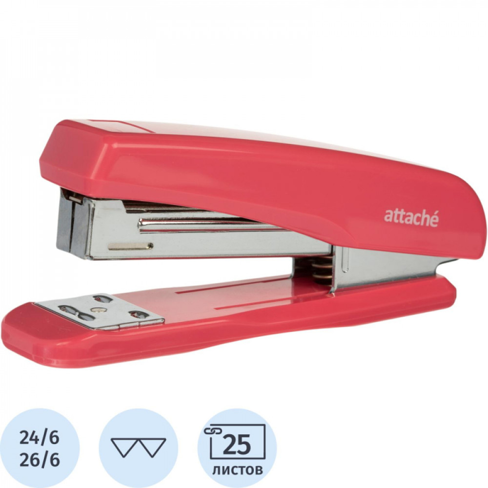 Степлер ATTACHE 8215 (N24/6&amp;amp;26/6) до 25 лист. розовый
