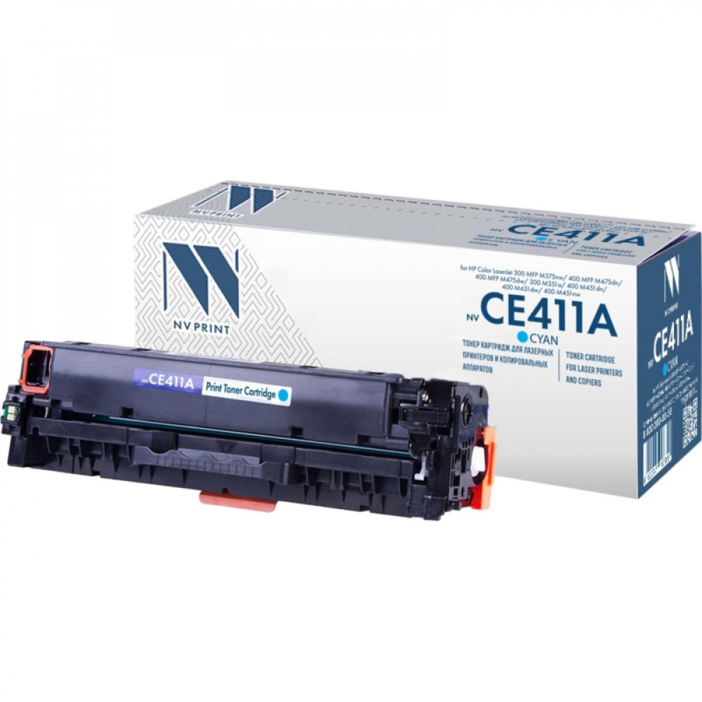 Картридж лазерный NV Print CE411A гол.для HP Color LaserJet 400 M451 (ЛМ)