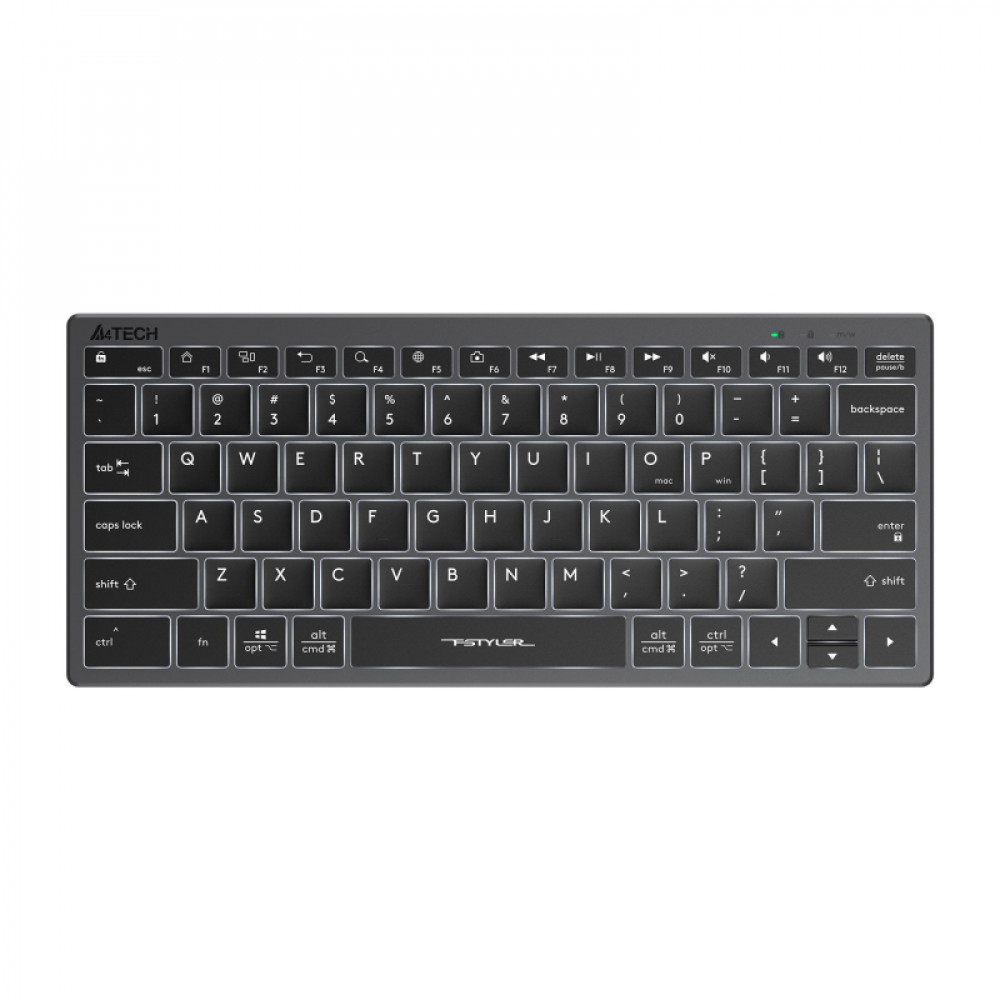 Клавиатура A4Tech Fstyler FX61 серый USB slim LED (FX61 GREY)