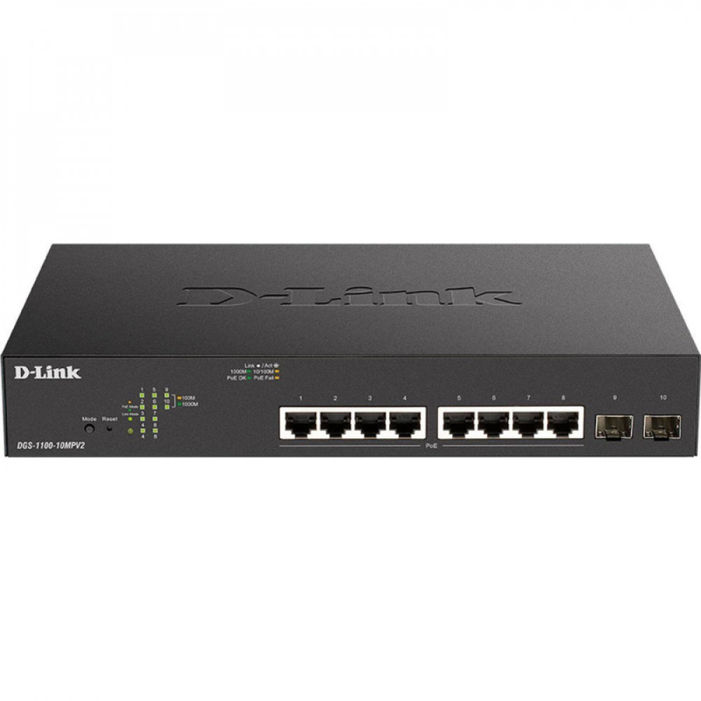 Коммутатор D-Link DGS-1100-10MPV2/A3A