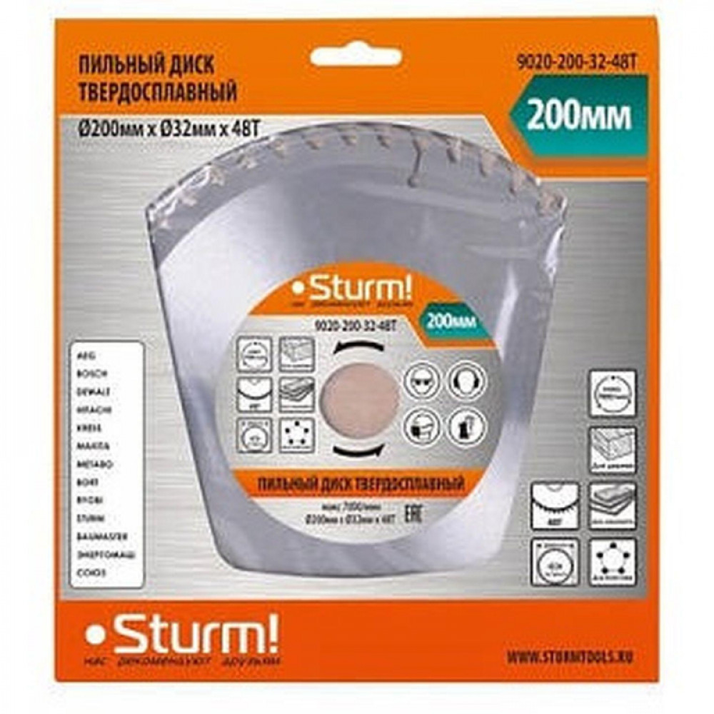 Диск пильный Sturm! 9020-200x32x48T