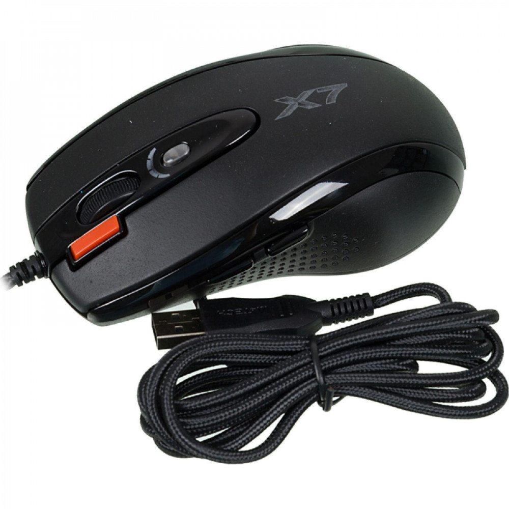 Мышь компьютерная A4Tech XL-750BK черный лазерная (3600dpi) USB2.0 (6кн)