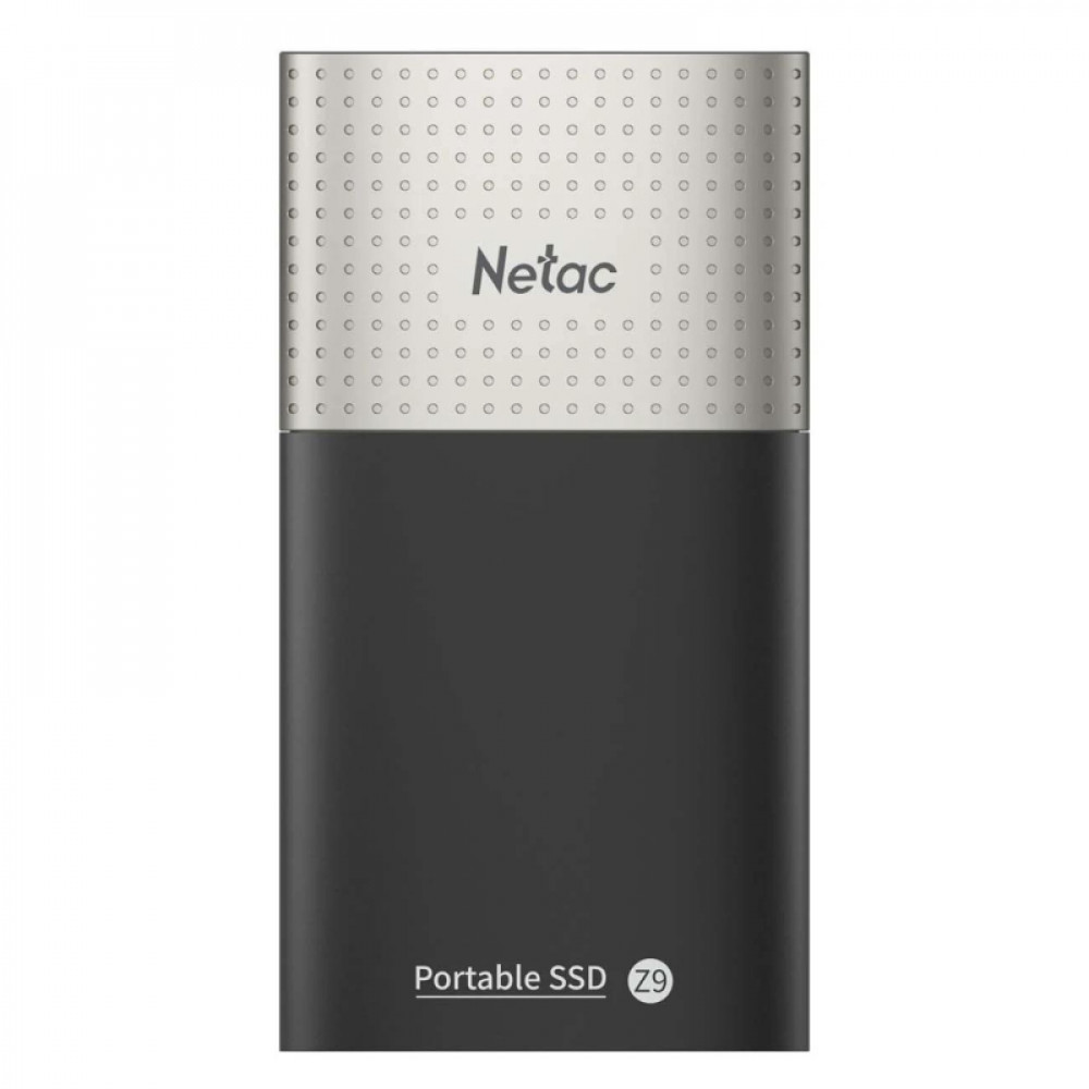Портативный SSD Netac 500Gb/USB-C/EXT/Black (NT01Z9-500G-32BK)