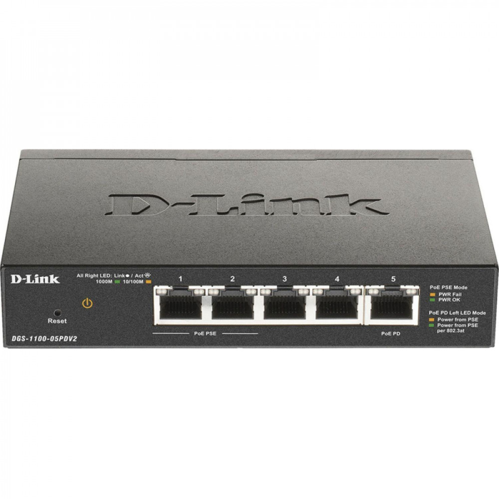 Коммутатор D-Link DGS-1100-05PDV2/A1A