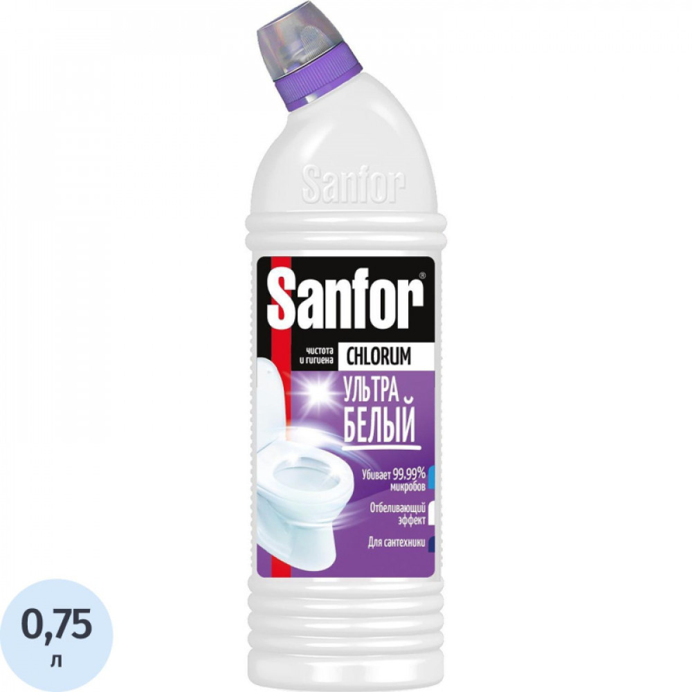 Средство для сантехники Sanfor Chlorum 750гр