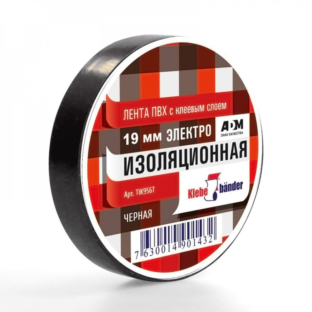 Изолента ПВХ TIK506T 15 х 20 черная Klebebander/200/8