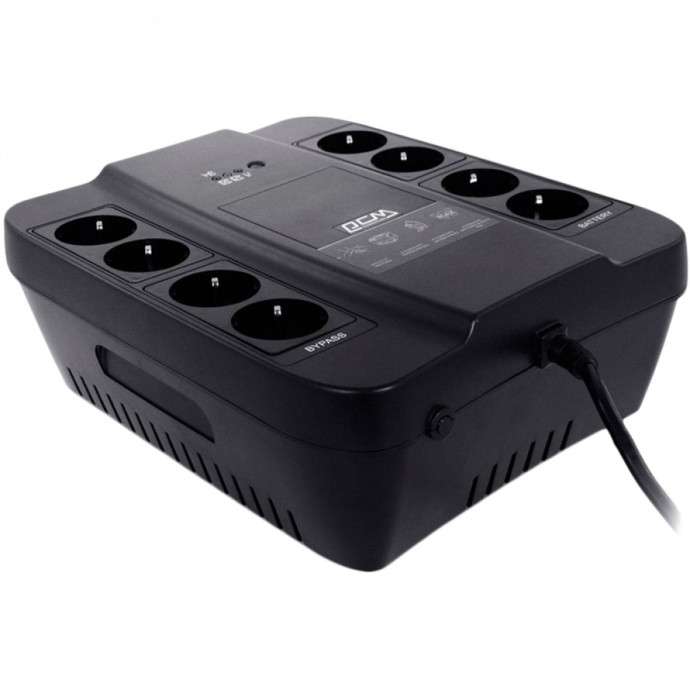 ИБП Powercom Back-UPS SPD-450N OffLine 450VA/270W Schuko 8 EURO розеток