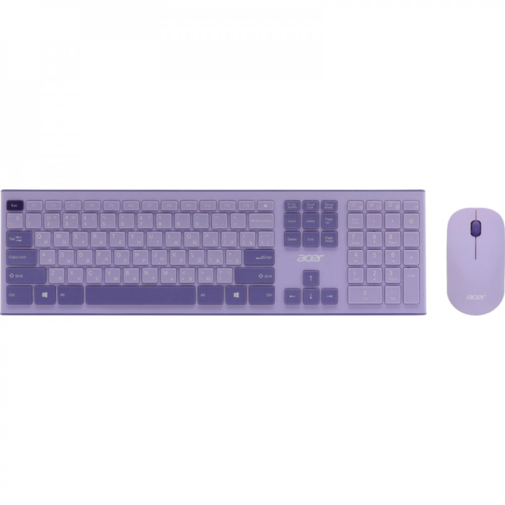 Набор клавиатура+мышь Acer OCC205 (ZL.ACCEE.00D)/Фиолетовый/USB/slim