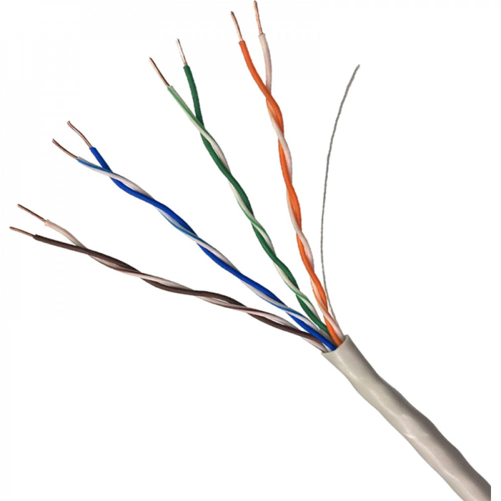 Кабель ExeGateUTP4-C6-CU-S23-IN-PVC-GY-305-FLUKE UTP