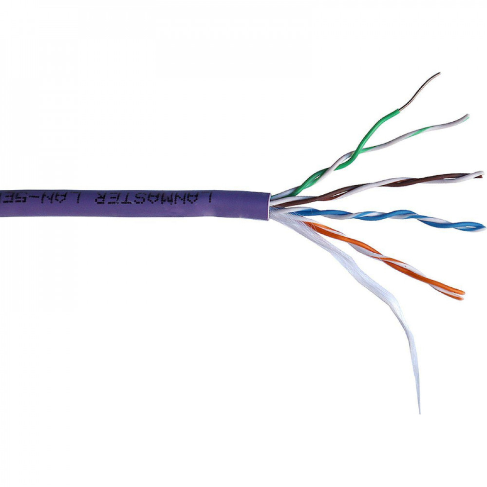 Кабель LANMASTER LAN-5EUTP-HFLT 4 пары Кат.5e 350 МГц LSZH нг(А)-HF 305 м