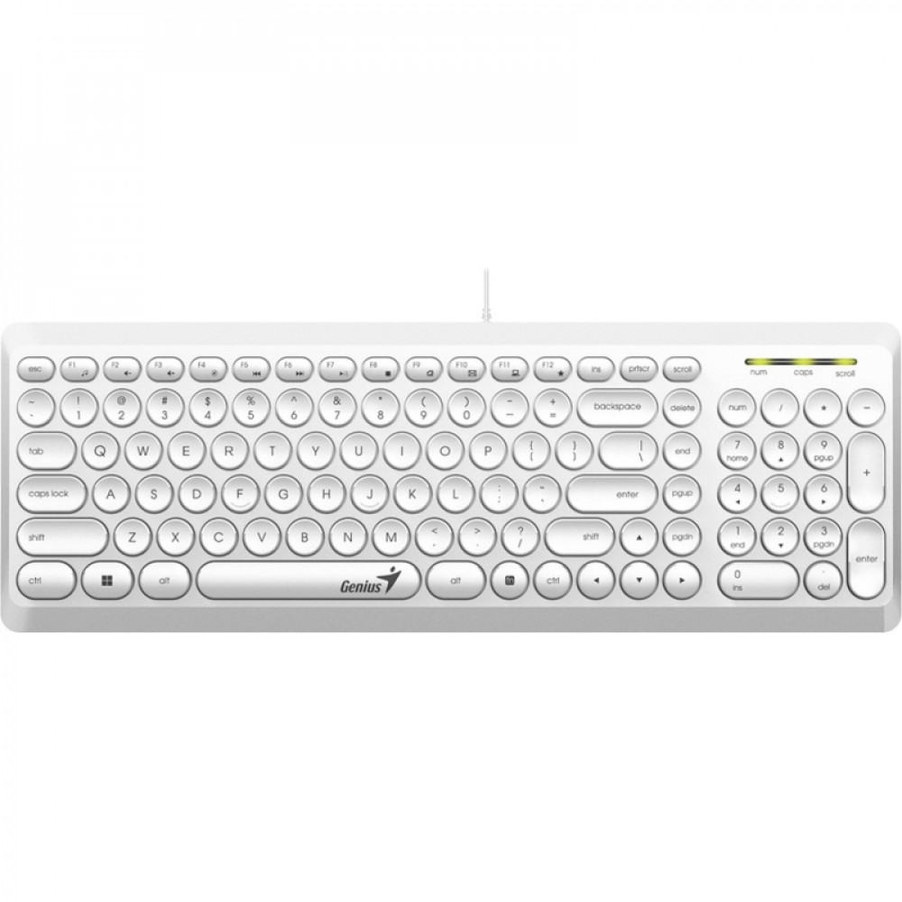 Клавиатура Genius SlimStar Q200 WHITE проводная